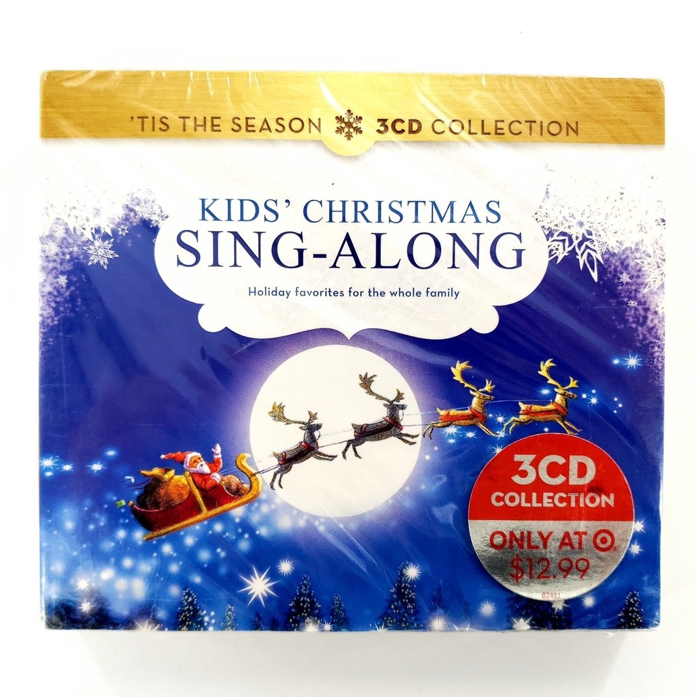 Kids' Christmas Sing-Along 3 CD Collection Brand New Factory Sealed